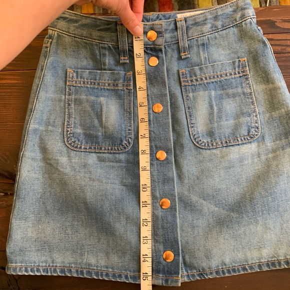 rag and bone rosie denim miniskirt - Picture 4 of 7